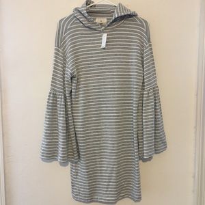Lou & Grey Signaturesoft striped hoodie dress